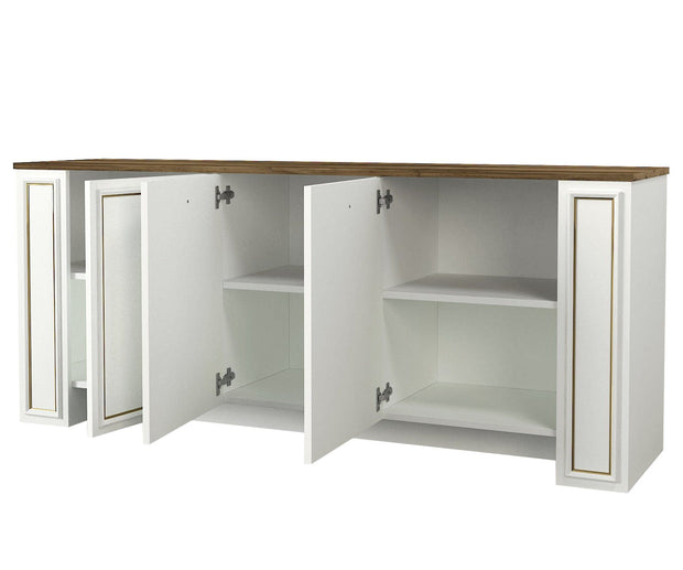 Asir Credenza con 3 ante Sansa Bianco