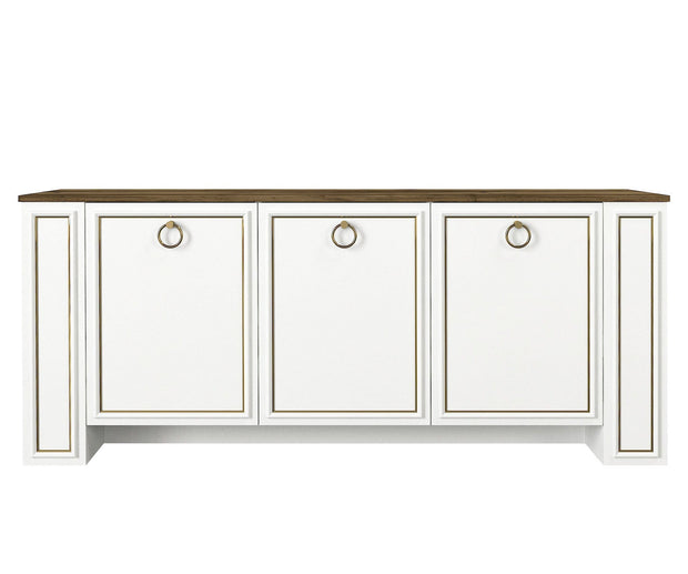 Asir Credenza con 3 ante Sansa Bianco