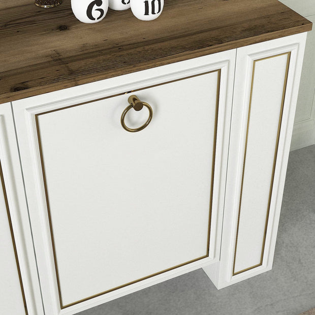 Asir Credenza con 3 ante Sansa Bianco