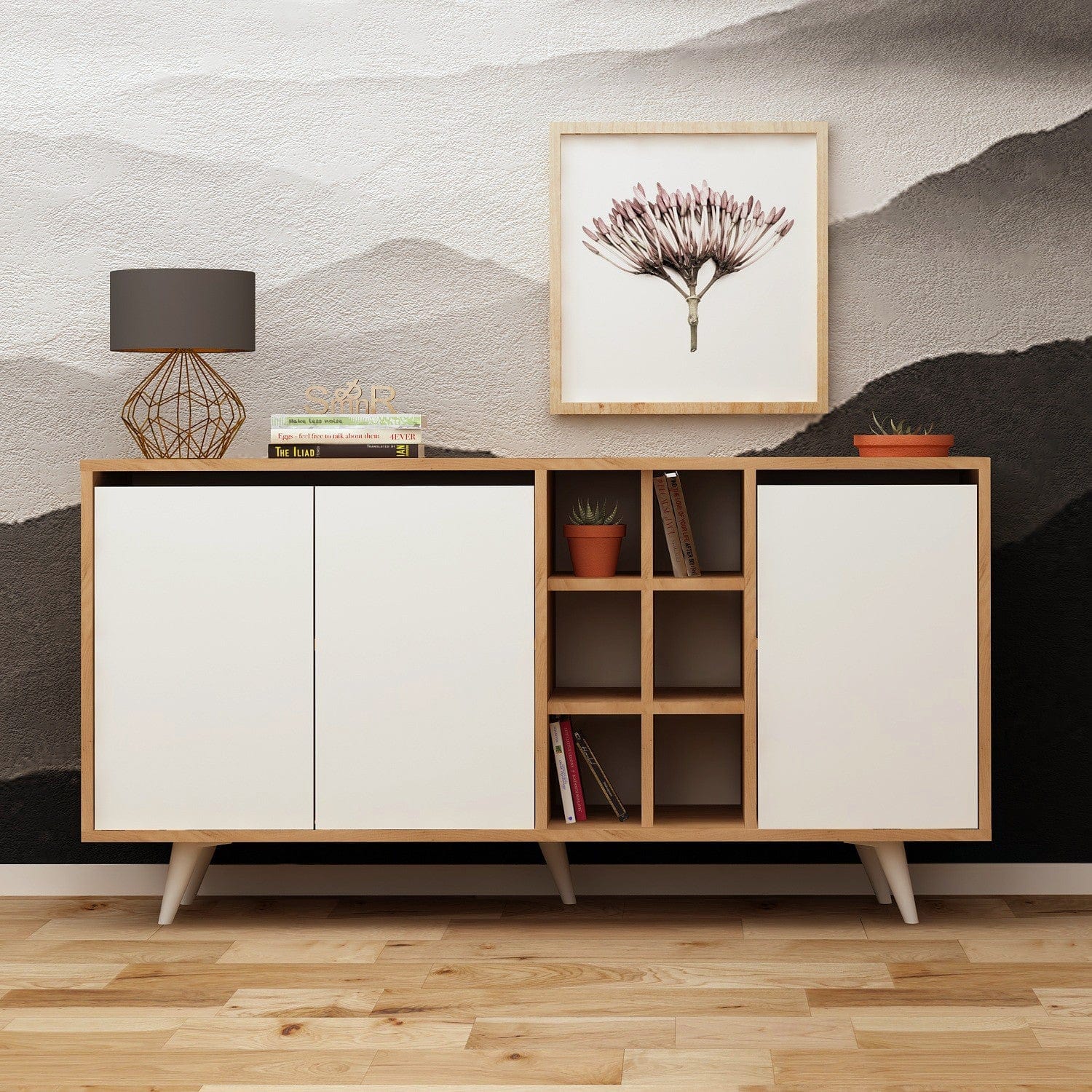 Asir Credenza con 3 ante Seria Quercia