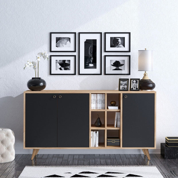 Asir Credenza con 3 ante Vei̇t Quercia