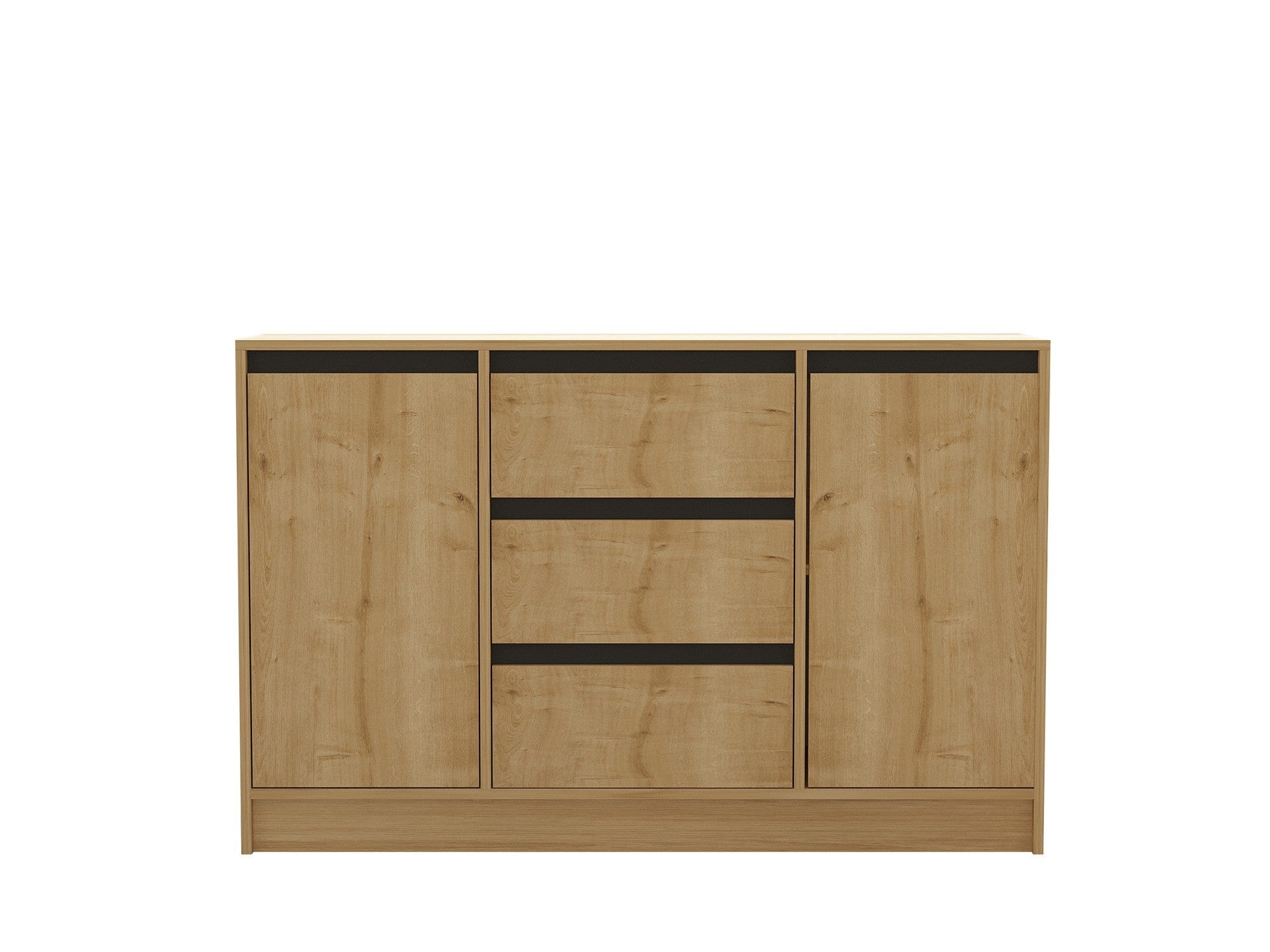 Asir Credenza con 3 cassetti e 2 ante Sadu Quercia