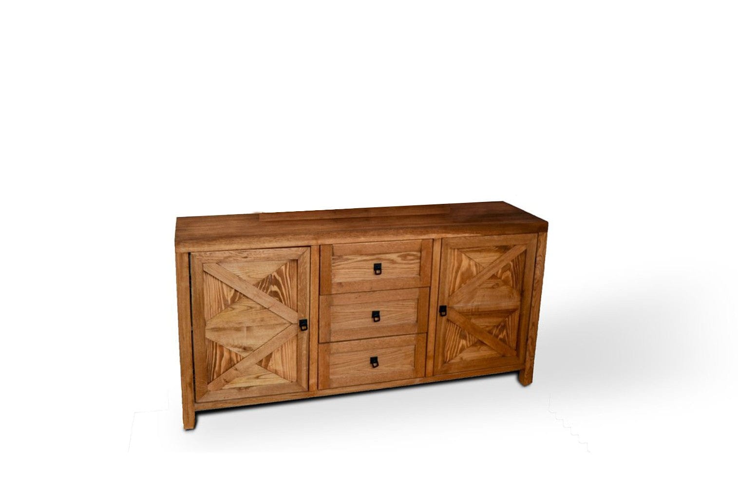 Asir Credenza con 3 cassetti e 2 ante Stocka Quercia