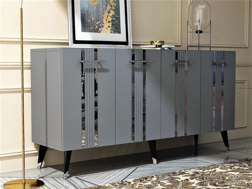 Credenza con 4 ante Asel Argento (1)