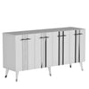 Asir Credenza con 4 ante Asel Argento