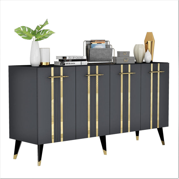 Asir Credenza con 4 ante Asel Oro