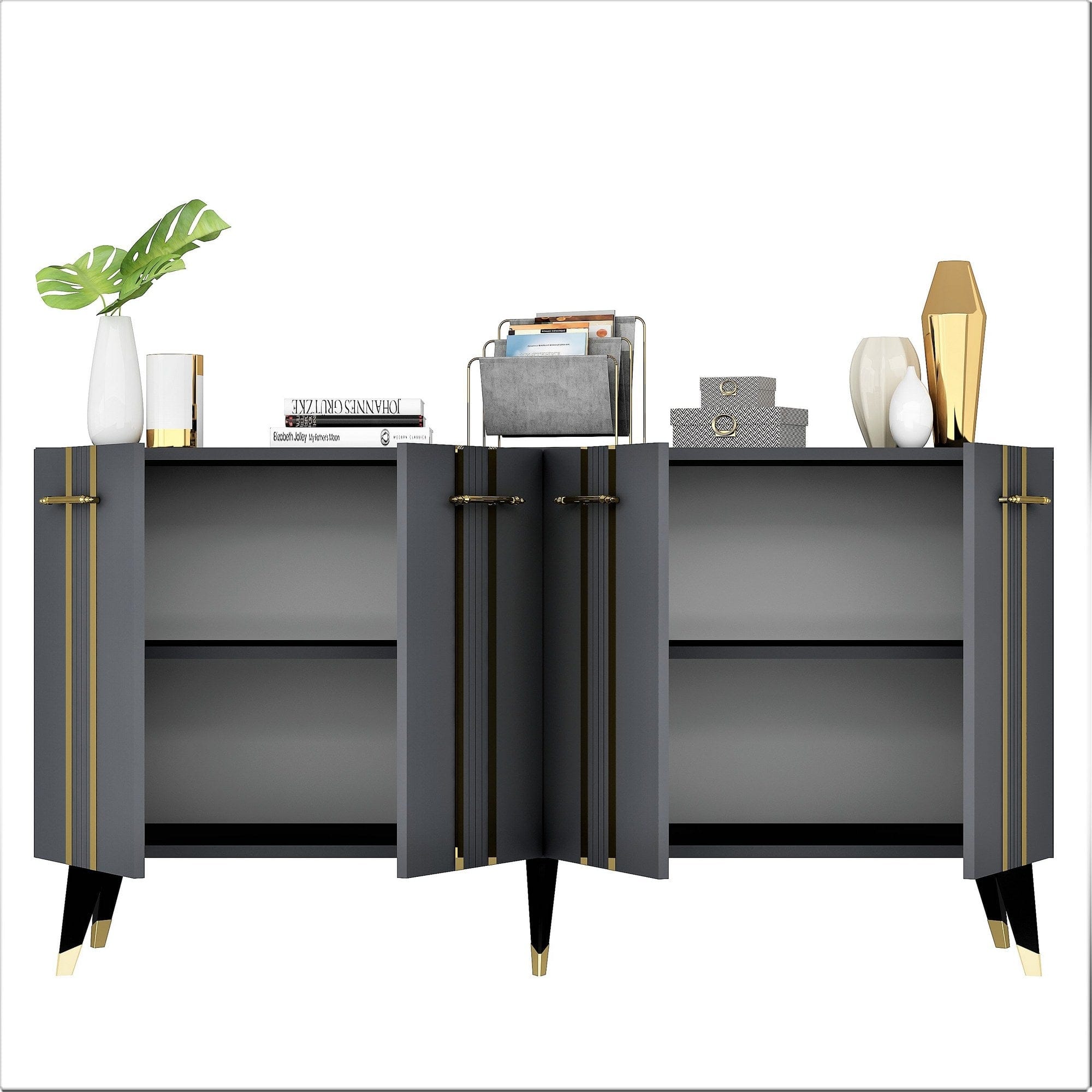 Asir Credenza con 4 ante Asel Oro