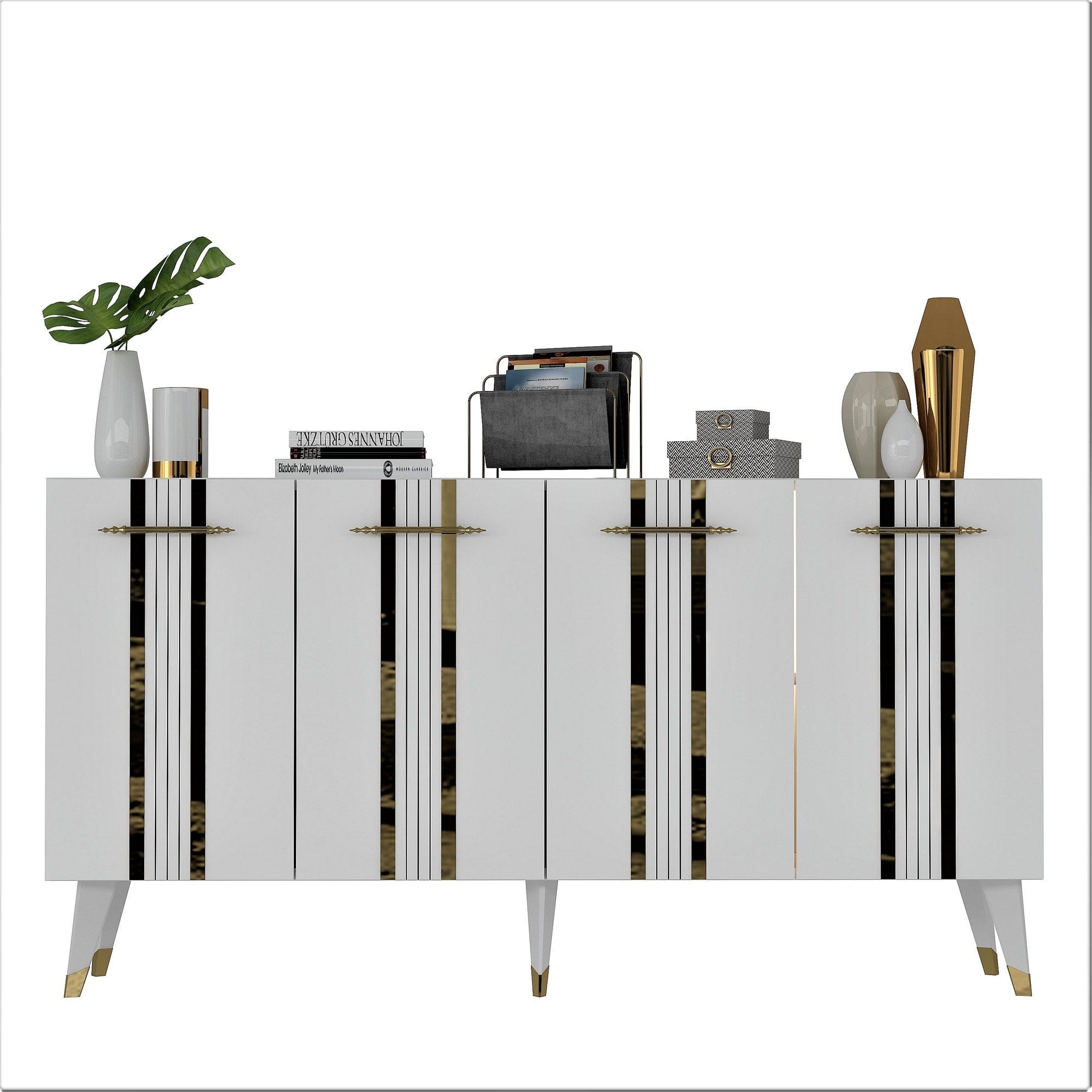 Asir Credenza con 4 ante Asel Oro