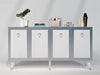 Asir Credenza con 4 ante Bare Argento