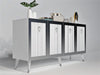 Asir Credenza con 4 ante Bare Argento