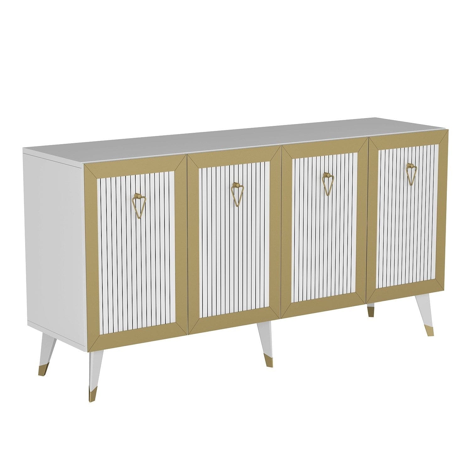 Asir Credenza con 4 ante Bare Oro