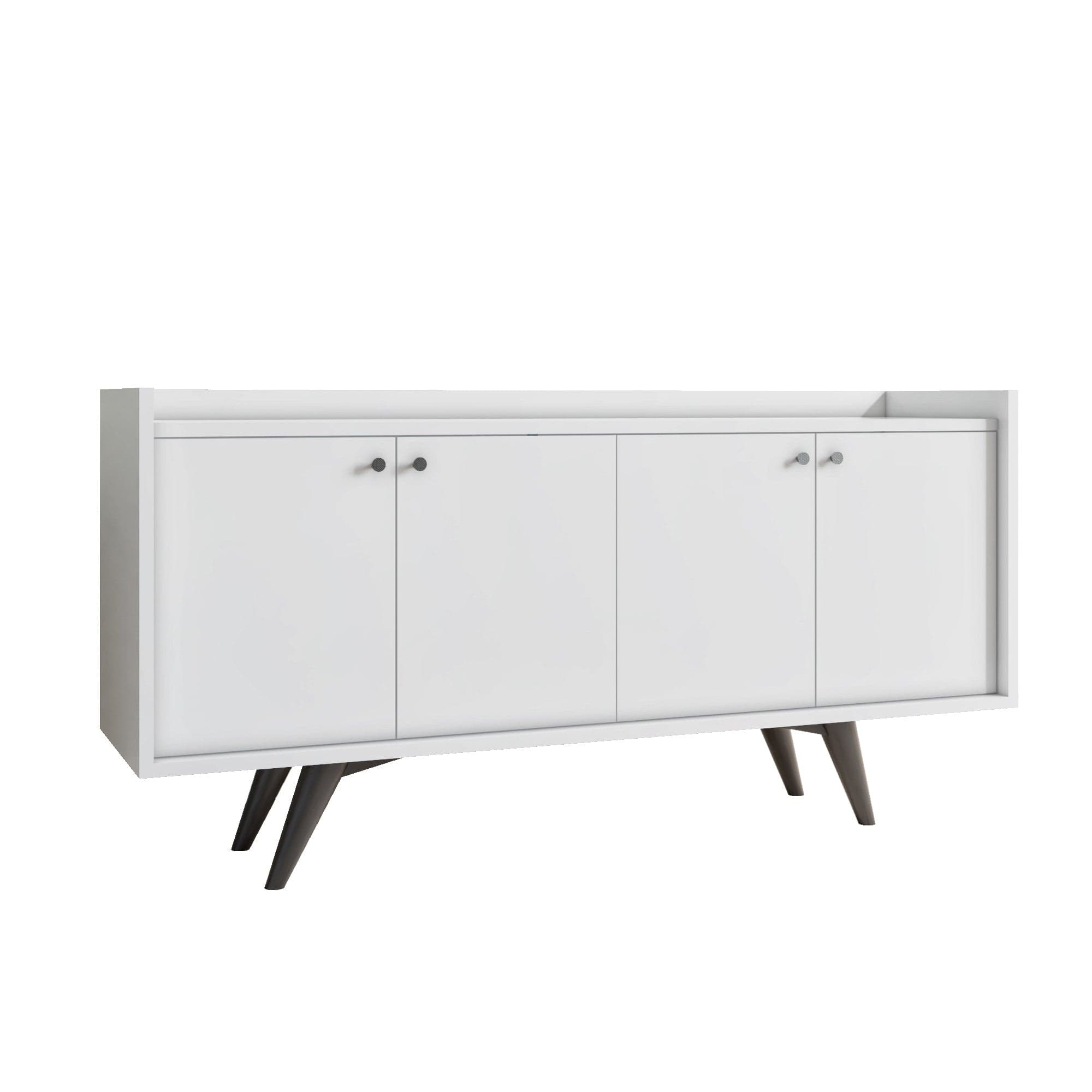 Asir Credenza con 4 ante Bergen Bianco