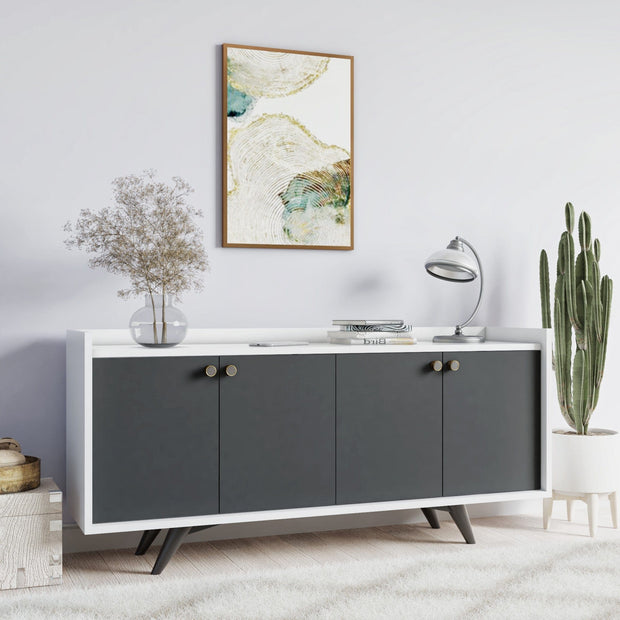 Asir Credenza con 4 ante Bled Bianco