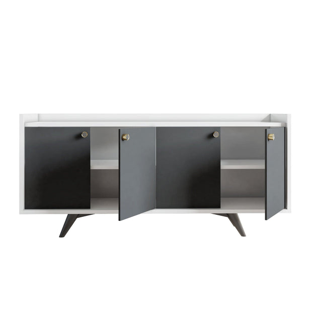 Asir Credenza con 4 ante Bled Bianco