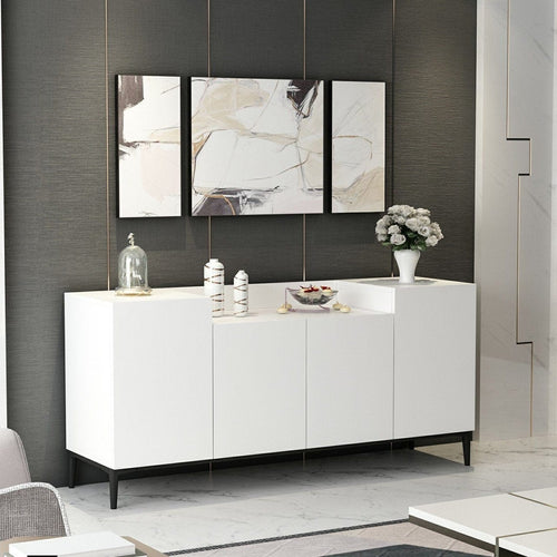 Asir Credenza con 4 ante Ellaria Bianco