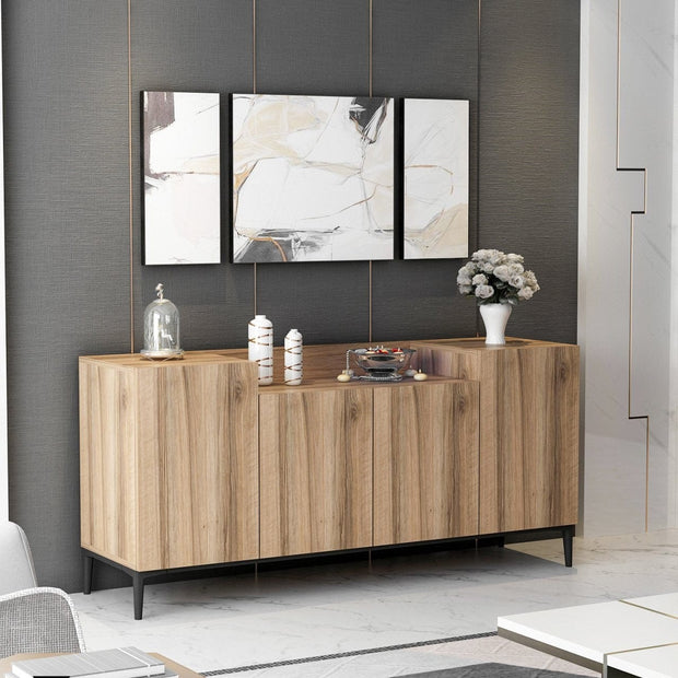 Asir Credenza con 4 ante Ellaria Noce