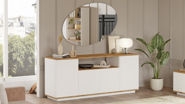 Asir Credenza con 4 ante Firo 15 Bianco