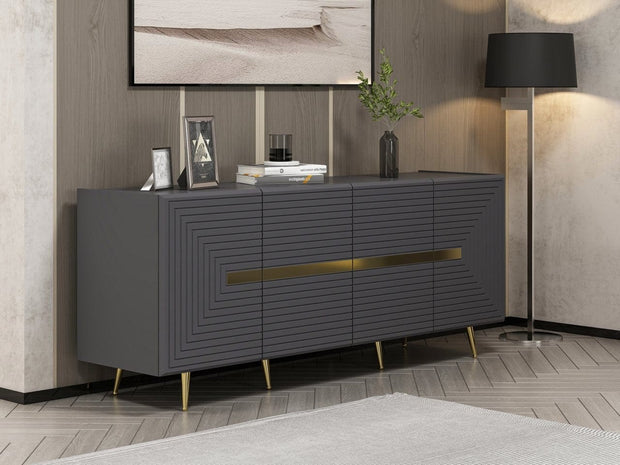 Asir Credenza con 4 ante Jose Antracite