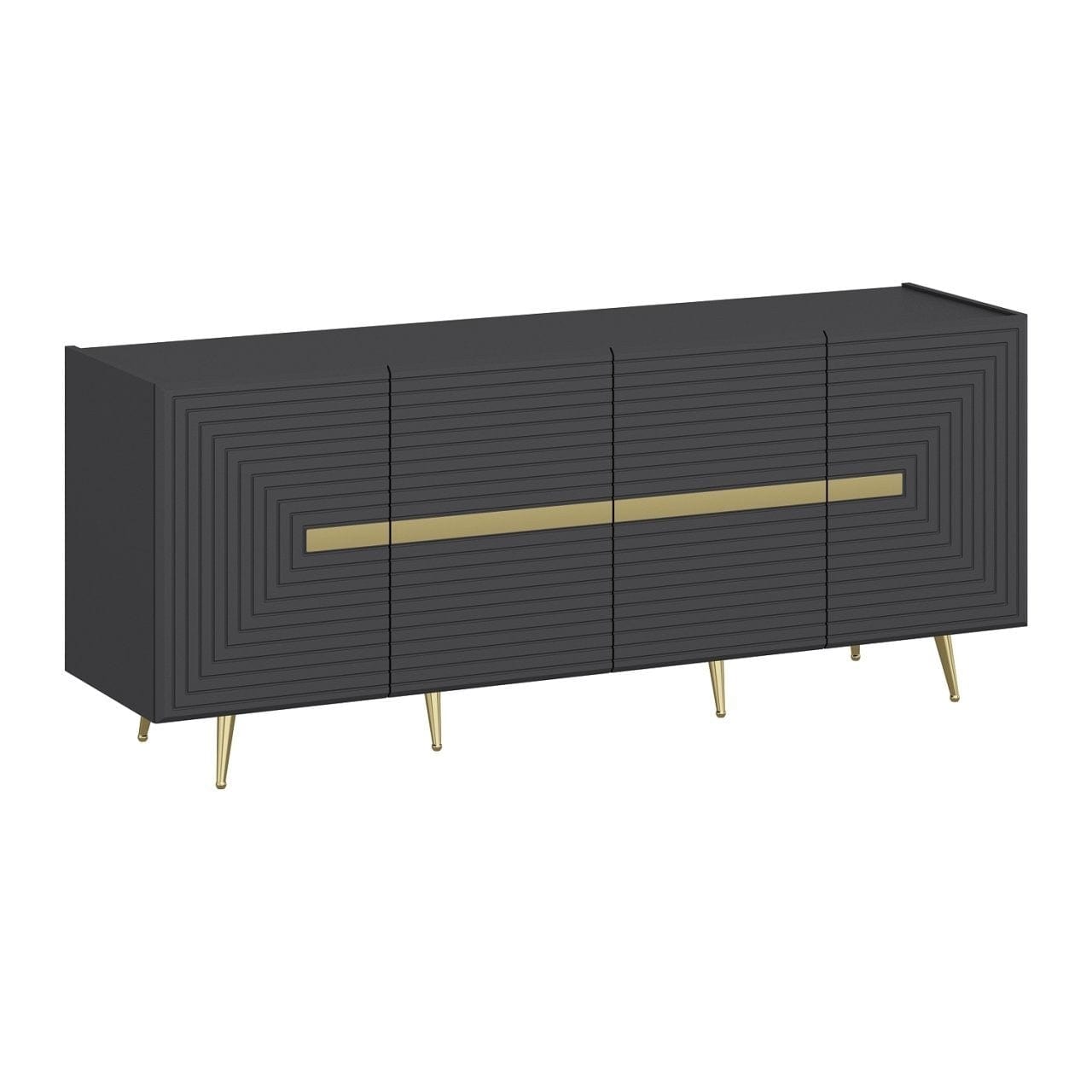 Asir Credenza con 4 ante Jose Antracite