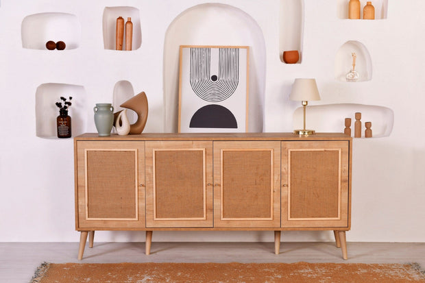 Asir Credenza con 4 ante Jut Quercia