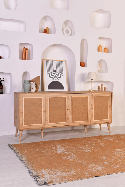 Asir Credenza con 4 ante Jut Quercia