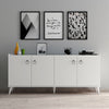 Asir Credenza con 4 ante Karol 0101 Bianco