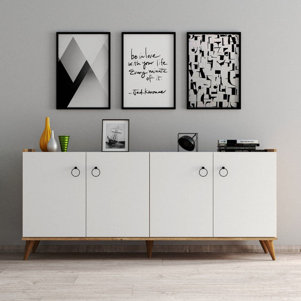 Asir Credenza con 4 ante Karol 0103 Bianco