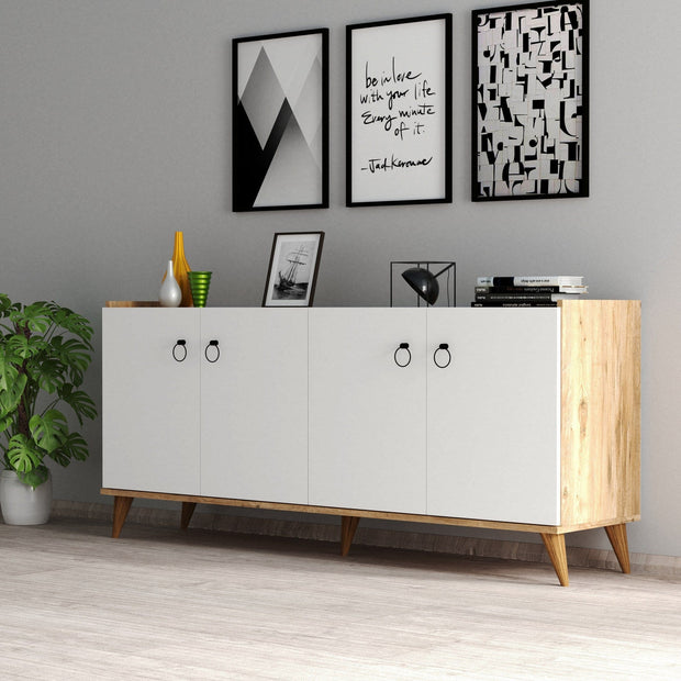 Asir Credenza con 4 ante Karol 0103 Bianco