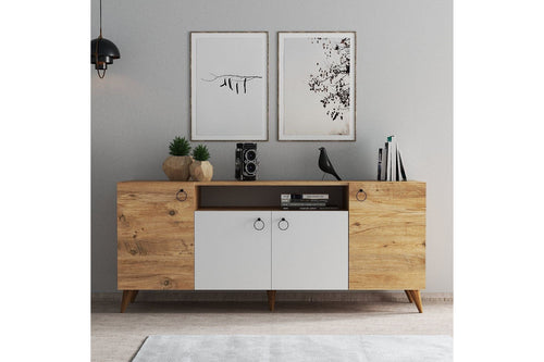 Asir Credenza con 4 ante Karol 0203 Bianco