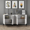 Asir Credenza con 4 ante Kiev 160 Bianco