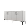 Asir Credenza con 4 ante Kiev 160 Bianco