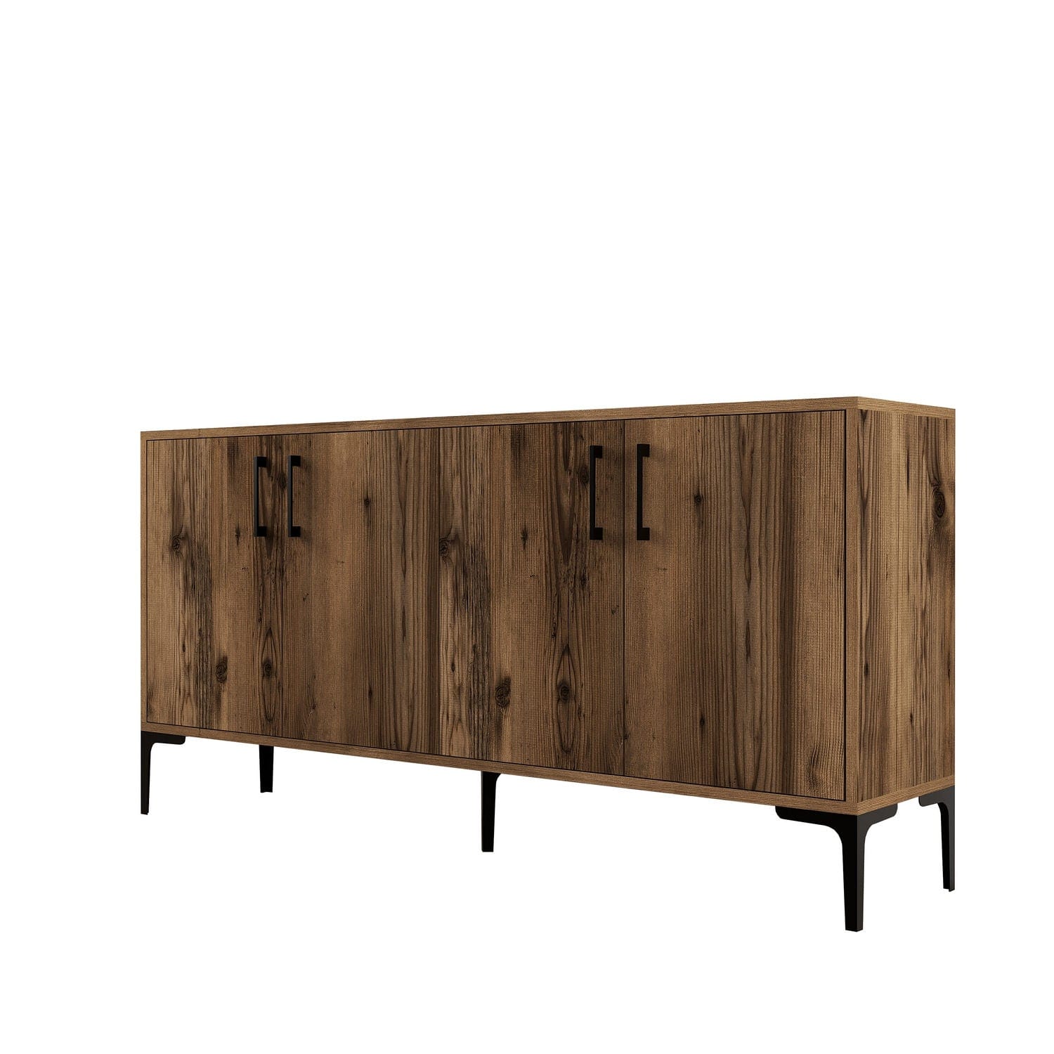 Asir Credenza con 4 ante Kiev 160 Noce