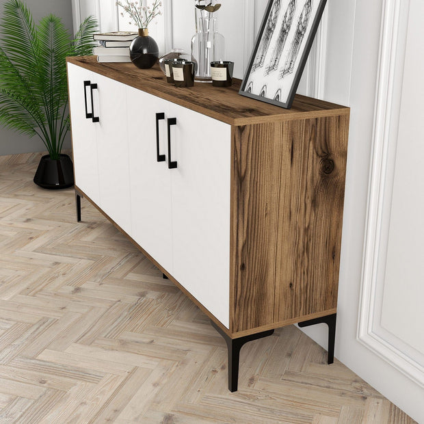 Asir Credenza con 4 ante Kiev 160 Noce