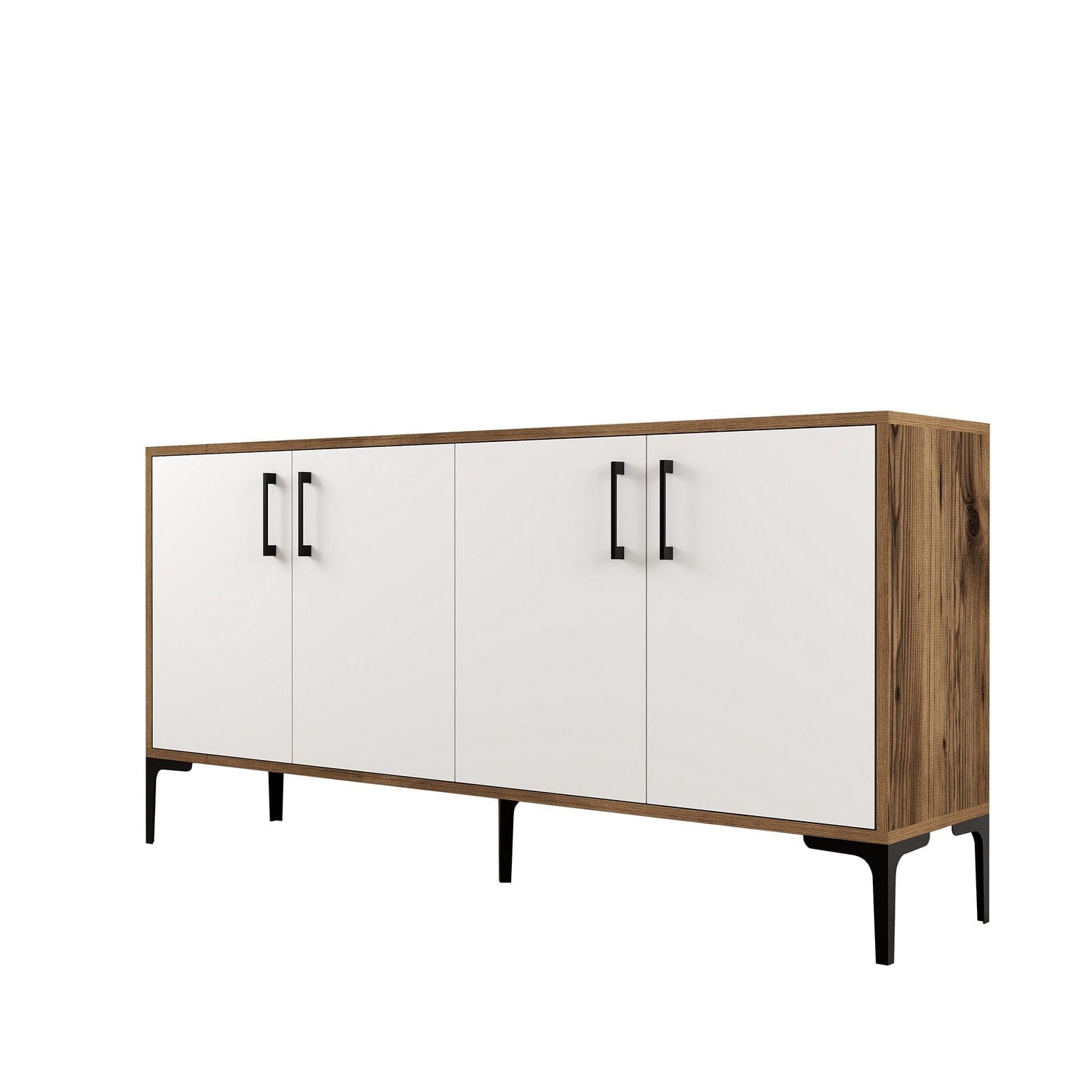 Asir Credenza con 4 ante Kiev 160 Noce