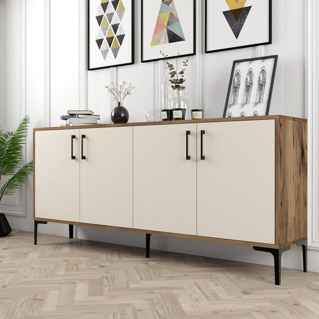 Asir Credenza con 4 ante Kiev Crema