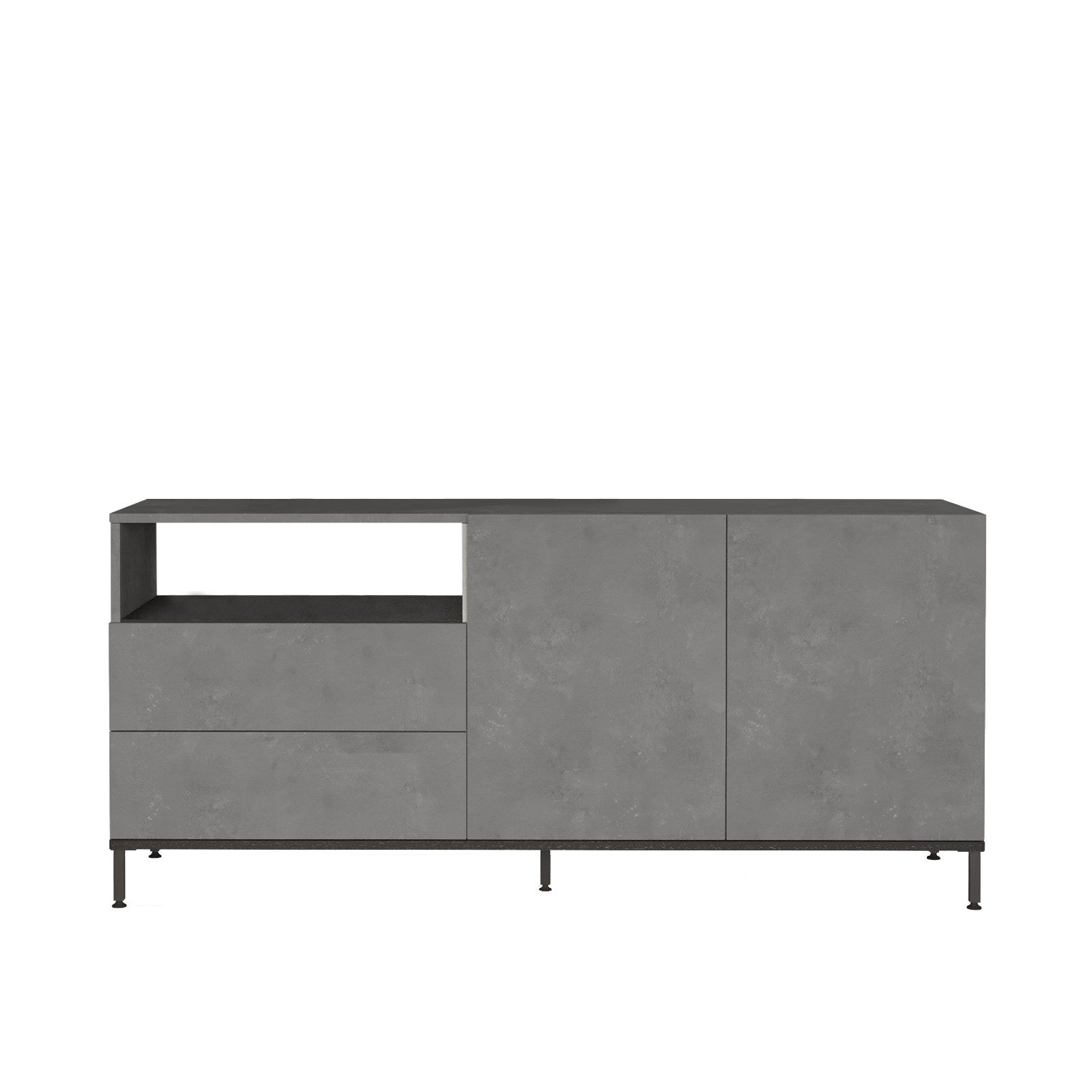 Asir Credenza con 4 ante Livia 32 Grigio