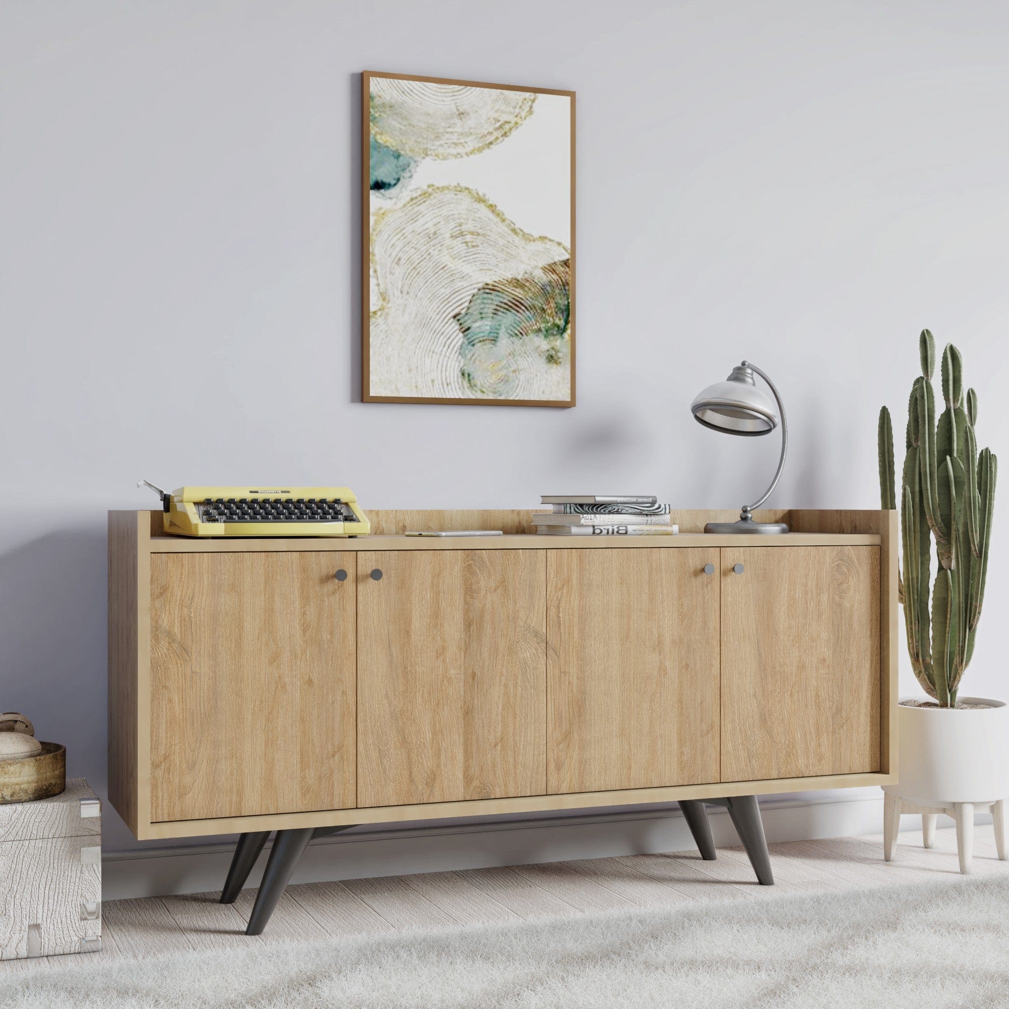 Asir Credenza con 4 ante Lizbon Quercia