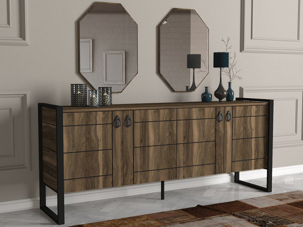 Asir Credenza con 4 ante Lost Noce