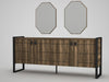 Asir Credenza con 4 ante Lost Noce