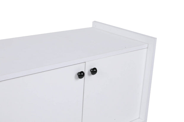 Asir Credenza con 4 ante Lugano Bianco