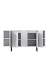 Asir Credenza con 4 ante Luxe Bianco