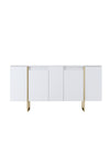 Asir Credenza con 4 ante Luxe Bianco