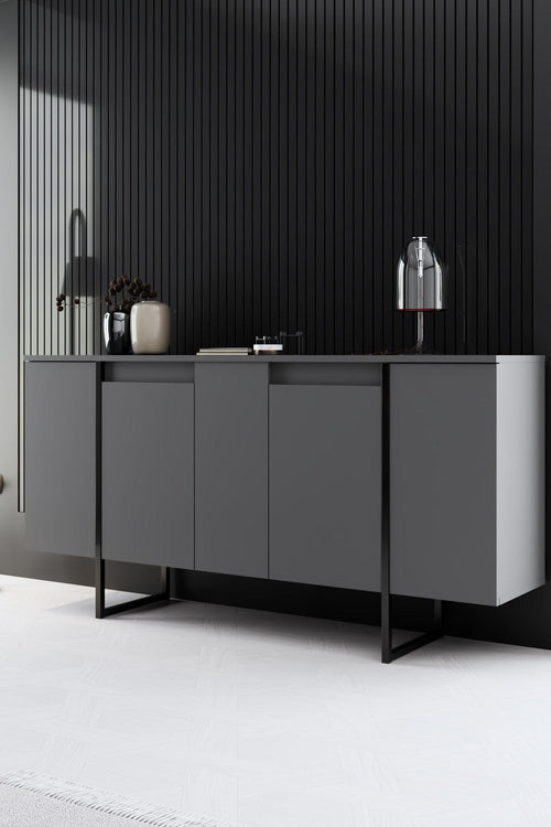 Asir Credenza con 4 ante Luxe Noce