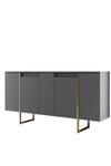 Asir Credenza con 4 ante Luxe Noce