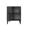 Asir Credenza con 4 ante Makro Antracite