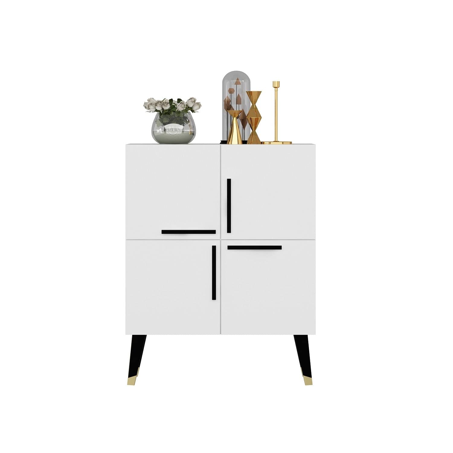 Asir Credenza con 4 ante Makro Bianco