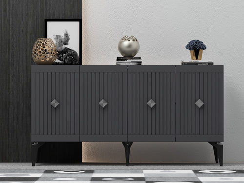 Credenza con 4 ante Midas Antracite