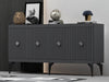 Asir Credenza con 4 ante Midas Antracite