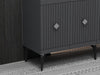 Asir Credenza con 4 ante Midas Antracite