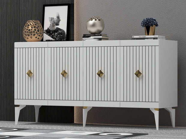 Asir Credenza con 4 ante Midas Oro